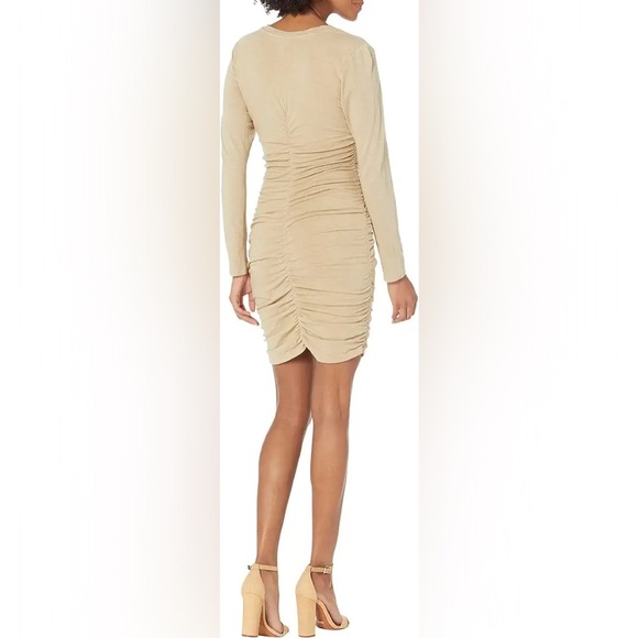 🆕 SUNDRY Ruched Front Long Sleeve Dress in size:0/XS - Picture 2 of 2